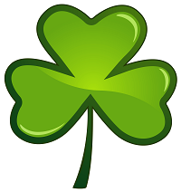 Clip art of a shamrock